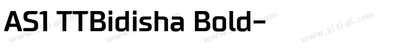 AS1 TTBidisha Bold字体转换